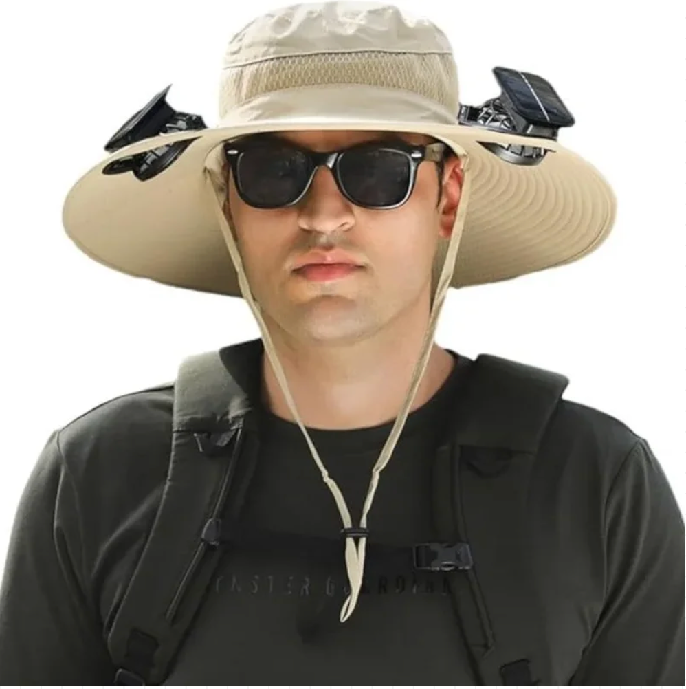 SunTrek Pro™ – Solar-Powered Fan Hat