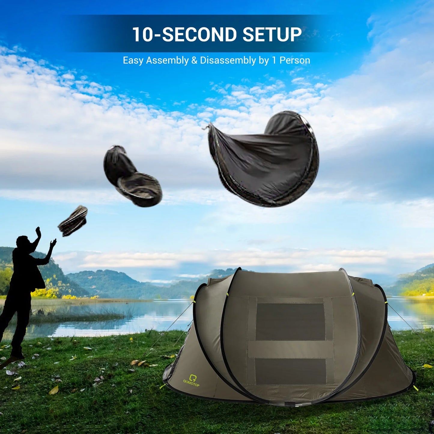 Instant 4-Person Camp Tent