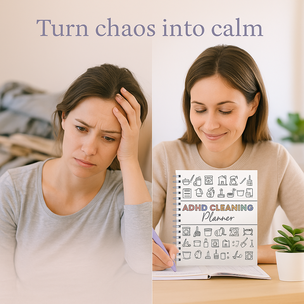 SparkleMind™ ADHD Cleaning Planner