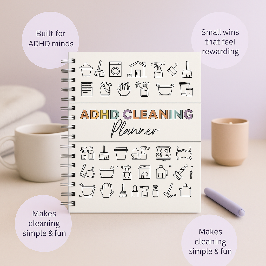 SparkleMind™ ADHD Cleaning Planner
