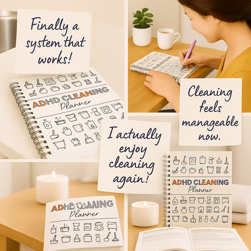 SparkleMind™ ADHD Cleaning Planner