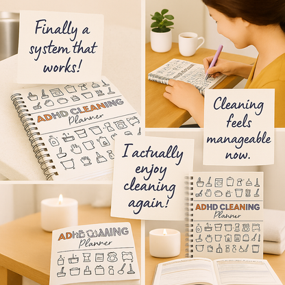 SparkleMind™ ADHD Cleaning Planner