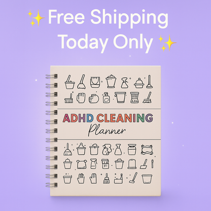 SparkleMind™ ADHD Cleaning Planner